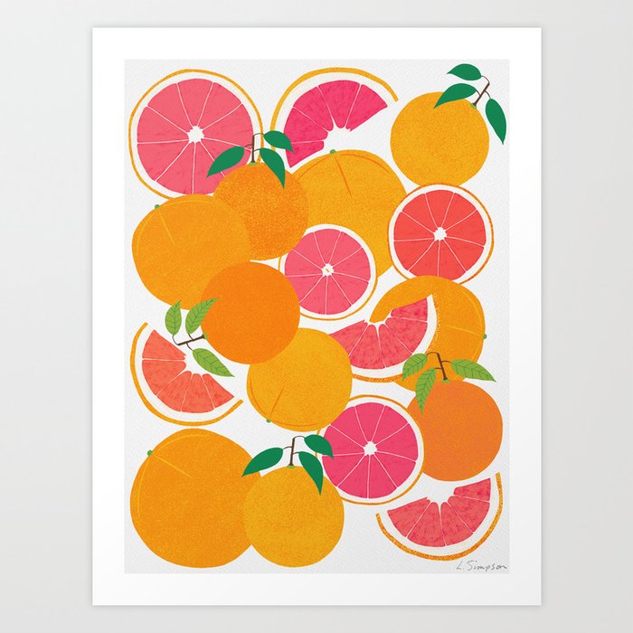 Grapefruit Harvest Art Print