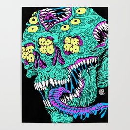 Skull Monster Poster