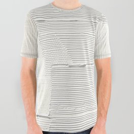 Relief [1]: an abstract, textured piece in white by Alyssa Hamilton Art All Over Graphic Tee