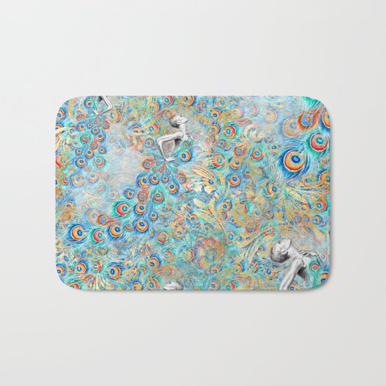 Feather Peacock #13 Bath Mat