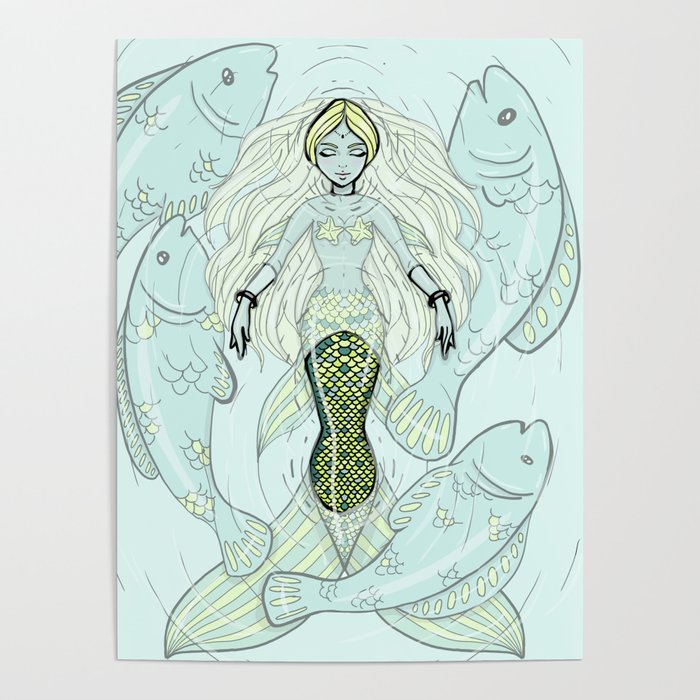 Fantasy Mermaid Poster