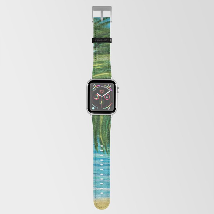 Acrylic Palm Trees and Ocean Shore Apple Watch Band