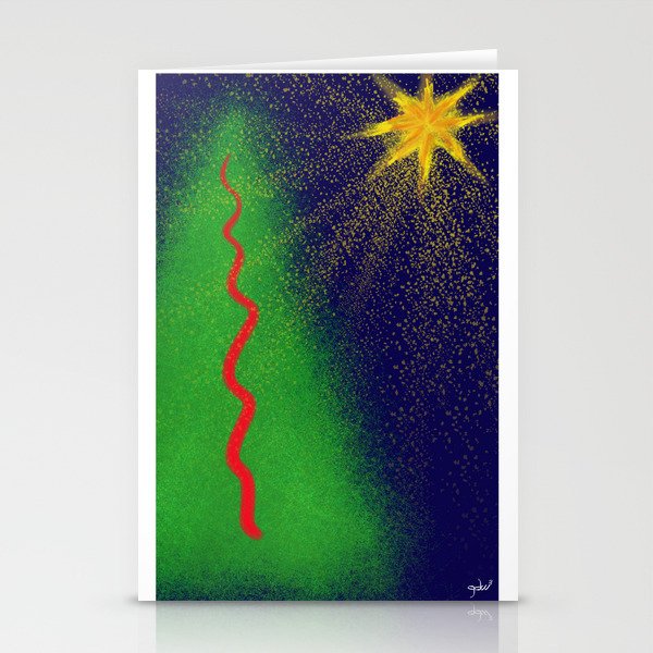 Abstract Xmas Stationery Cards