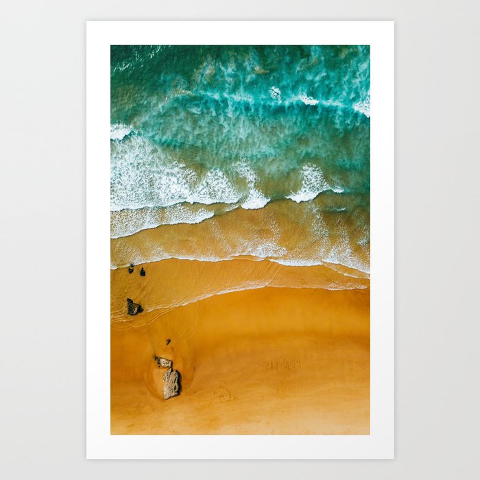 Ocean Waves Crushing On Beach Drone Photography Aerial Photo