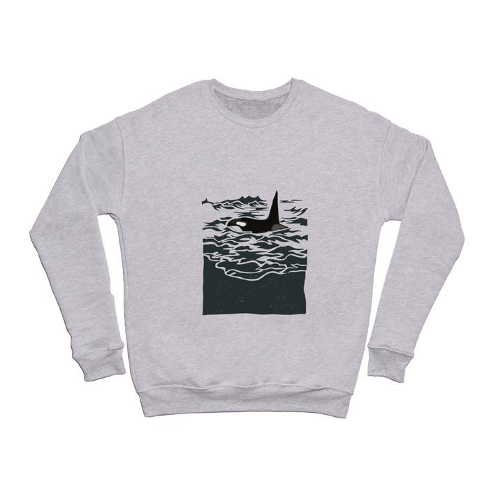 Orca in the waves Crewneck Sweatshirt