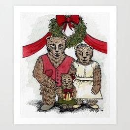 The Bears’s Christmas Art Print