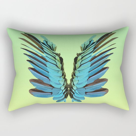 Macaw Wings Rectangular Pillow