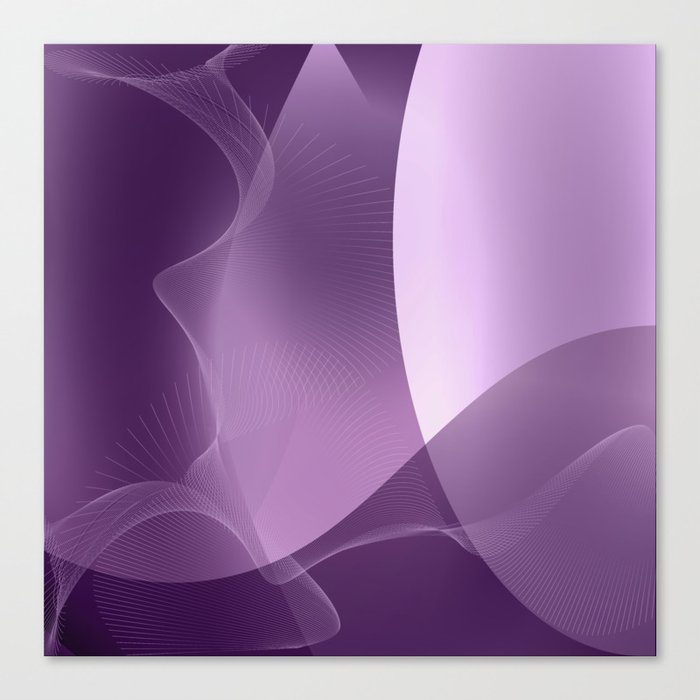 Abstract Purple Ombre Canvas Print