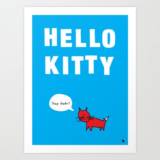 Hello kitty. Art Print