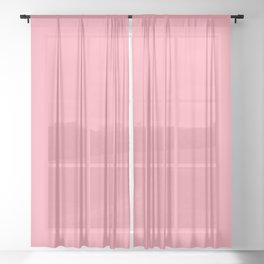Carousel Pink Sheer Curtain