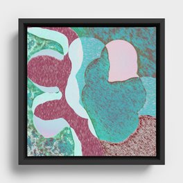 Abstract texture Framed Canvas