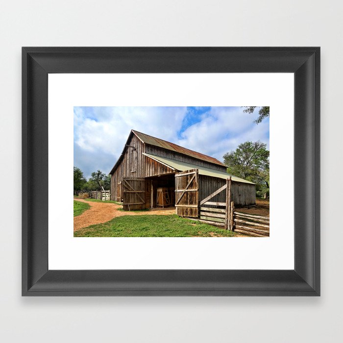 Who Left The Barn Door Open? Framed Art Print