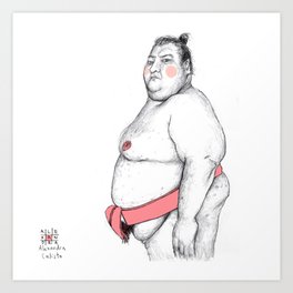 Sumo Wrestler Art Print