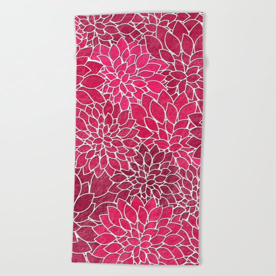 Floral Abstract 19 Beach Towel