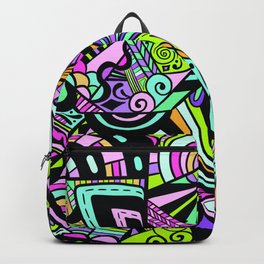 Colorful abstract geometric pattern Backpack