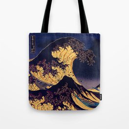 The Great Wave off Kanagawa Hokusai Tote Bag
