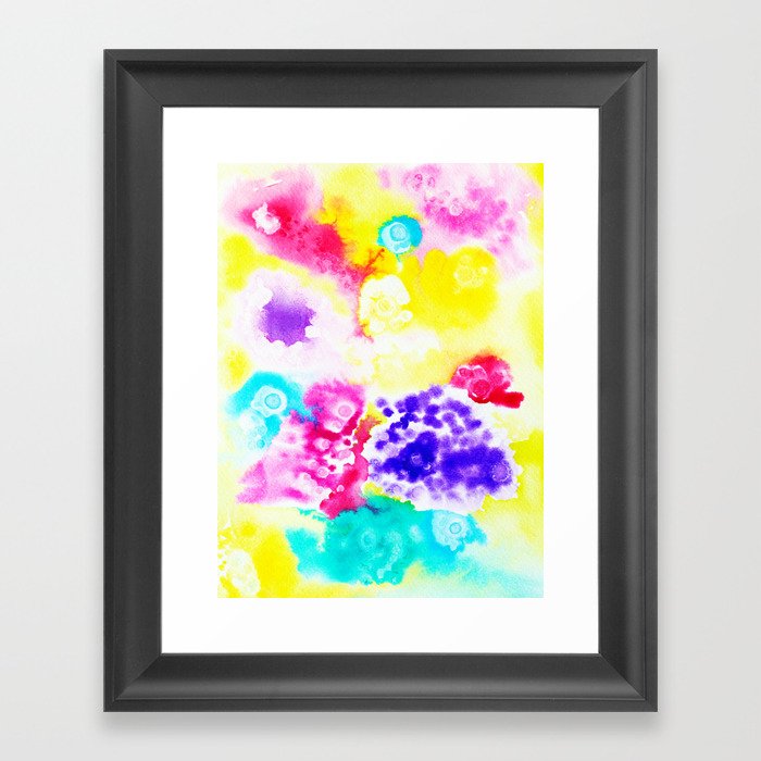 Abstract watercolor Framed Art Print