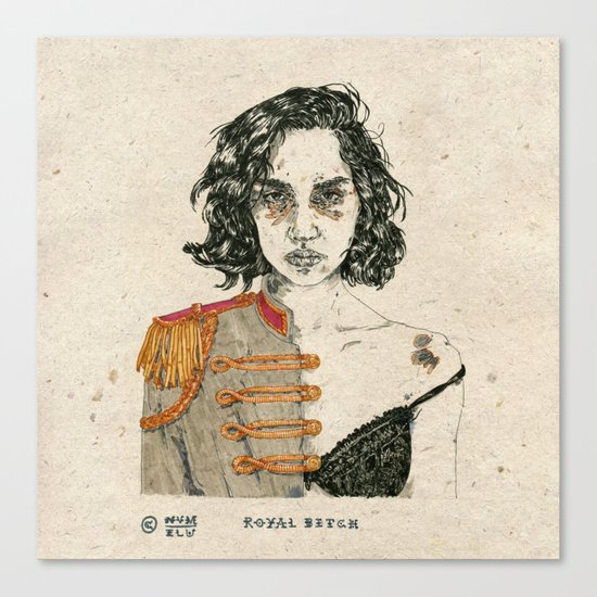 Royal Bitch Canvas Print