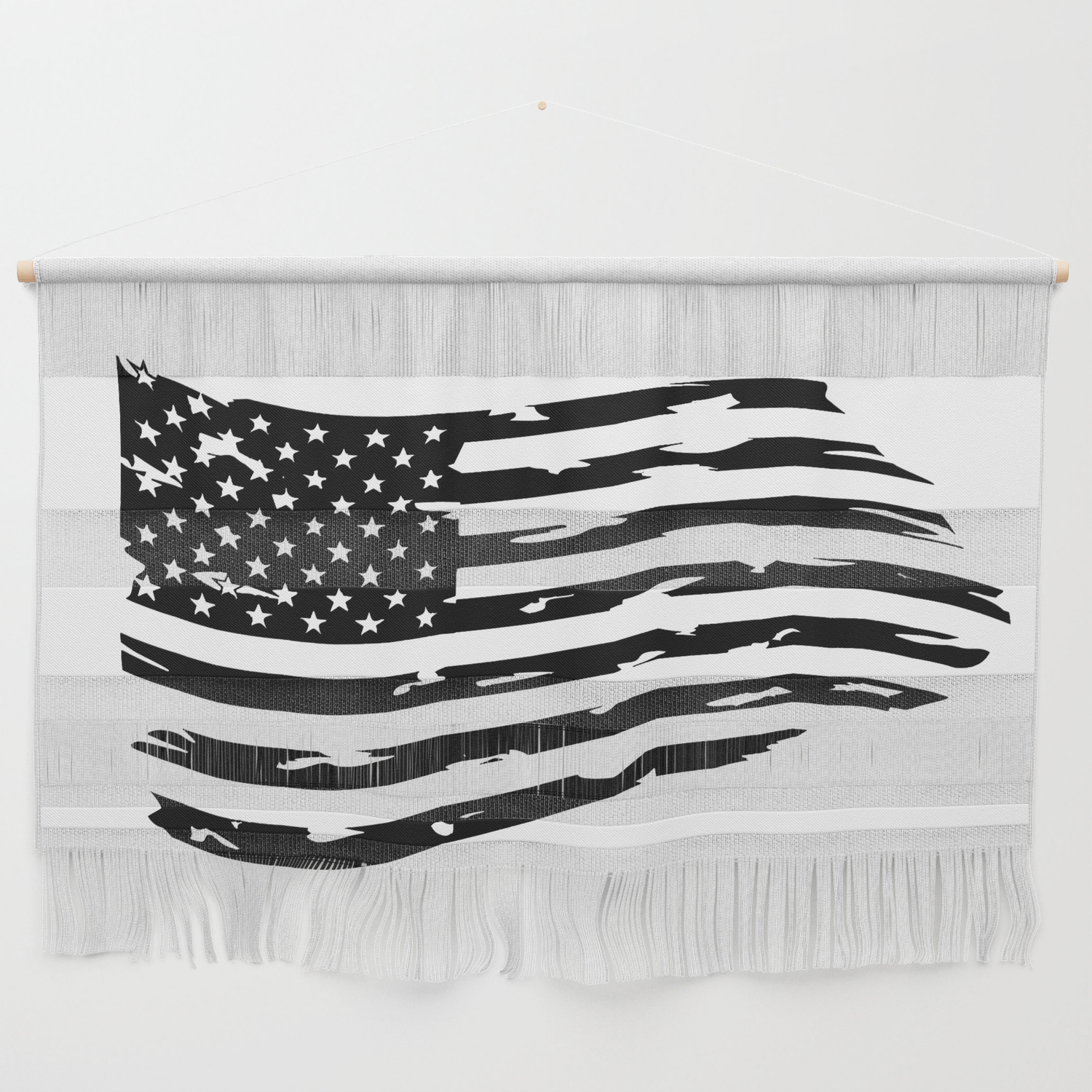 US Flag American Flag Tapestry Distressed Fabric Art Print Wall Hanging USA 