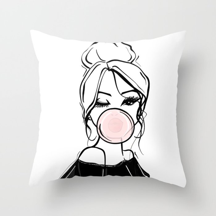 Wink throw pillow 2025