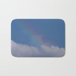 Rainbow in the clouds Bath Mat