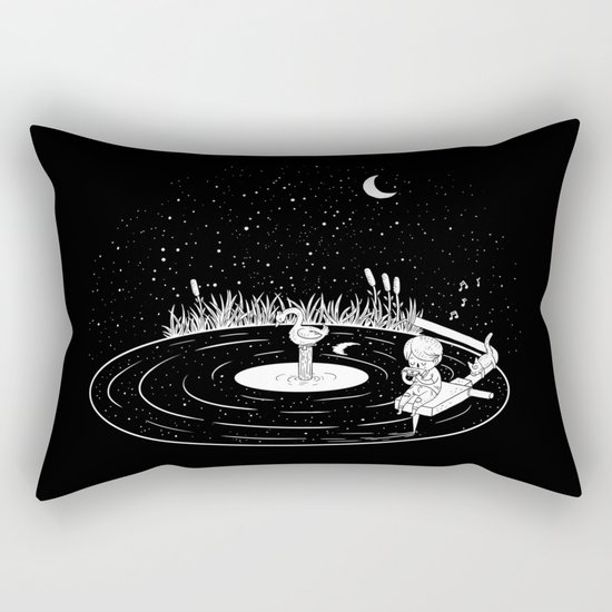 Swan Song Rectangular Pillow