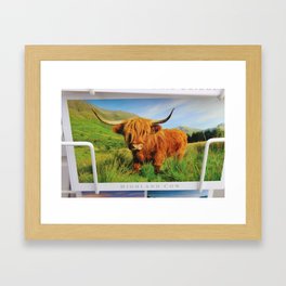 HIGHLAND COW CARD Framed Art Print