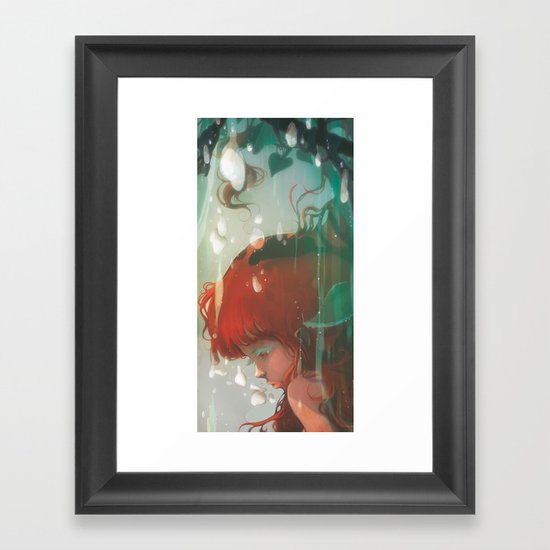 Le lac Framed Art Print