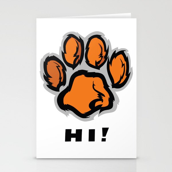 Bear Paw Greeting Stationery Cards