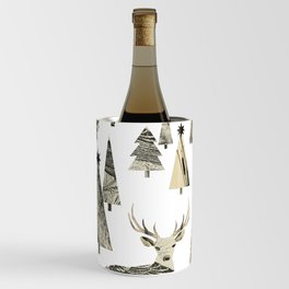 Winter Woods, collage Wine Chiller