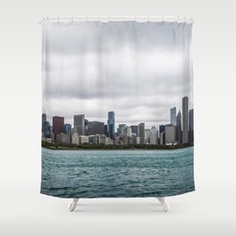 Chicago skyline Shower Curtain