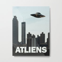 ATLIENS Metal Print | Monsters, Photoshop, Extraterrestrial, Bitsofpixels, Typography, Photo, Ufo, Downtownatlanta, Iwanttobelieve, Skyline 