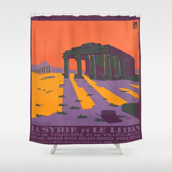 Vintage poster - Syria Shower Curtain