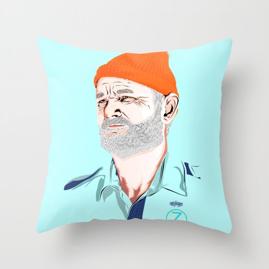 Doc Zissou Throw Pillow