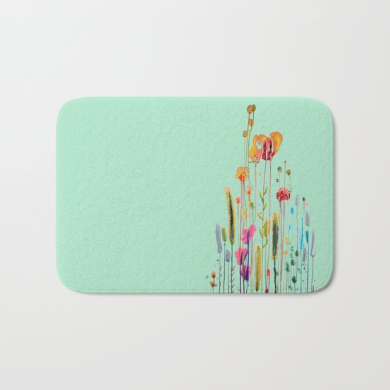 verte campagne Bath Mat