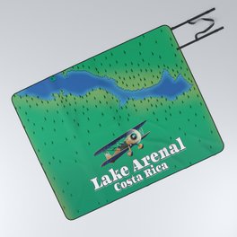 Lake Arenal, Costa Rica lake map Picnic Blanket