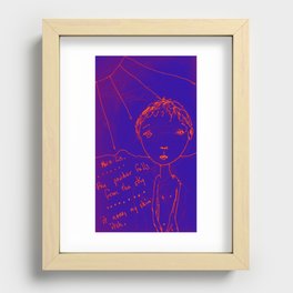 The Blue Itch Recessed Framed Print