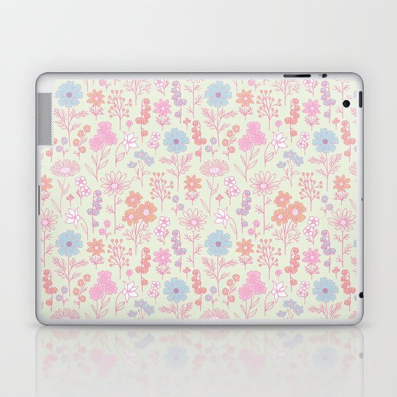 Pastel Floral Aesthetic Laptop & iPad Skin