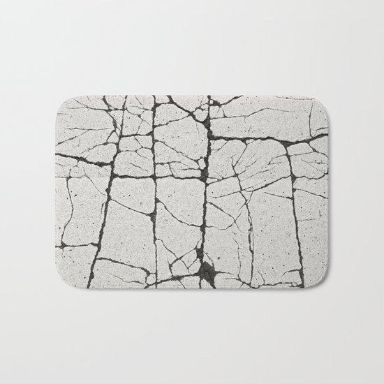 Cracked Crossing Bath Mat