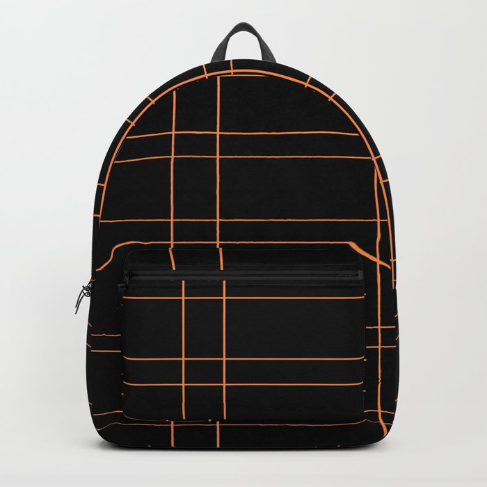 black and orange Backpack