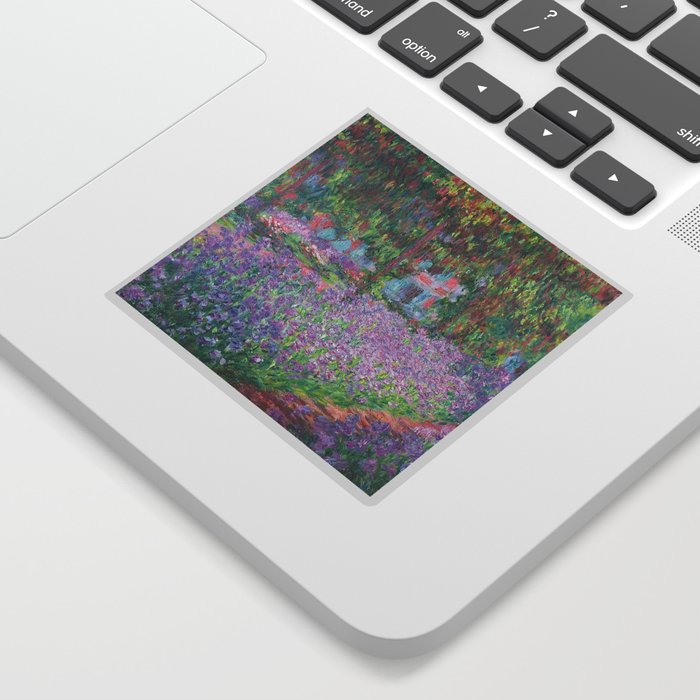 Garden Lily, Monet, Purple, Art Print Sticker