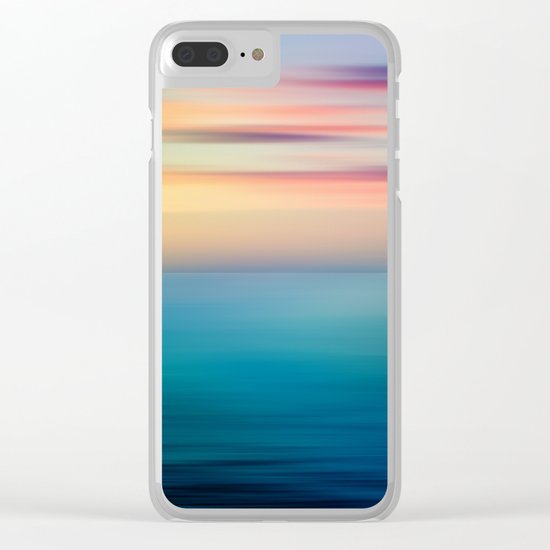 Abstract Seascape Clear iPhone Case