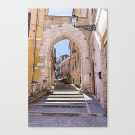 Porta Pescara, Old Arch Canvas Print