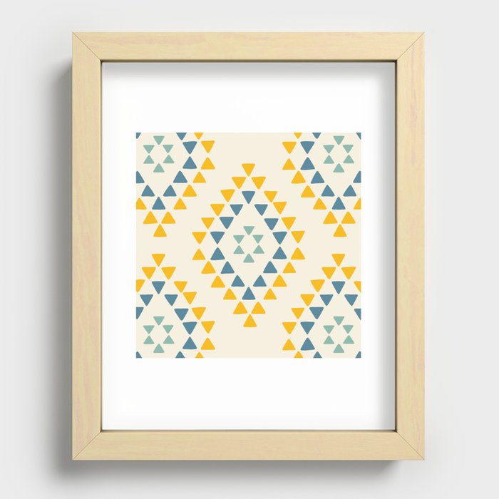 Abstract diamond pattern Recessed Framed Print