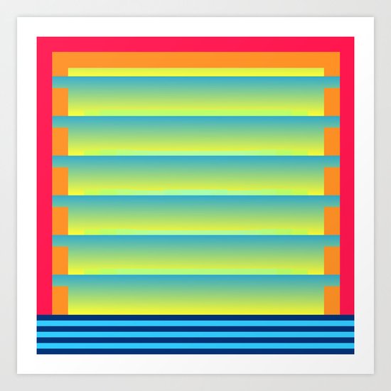 Gradient Fades v.2 Art Print