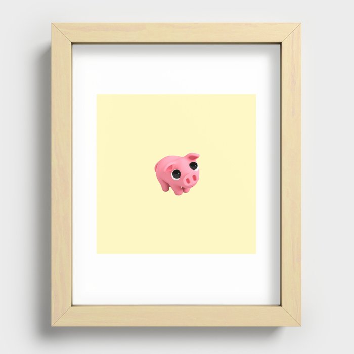 Rosa Shy YELLOW Recessed Framed Print