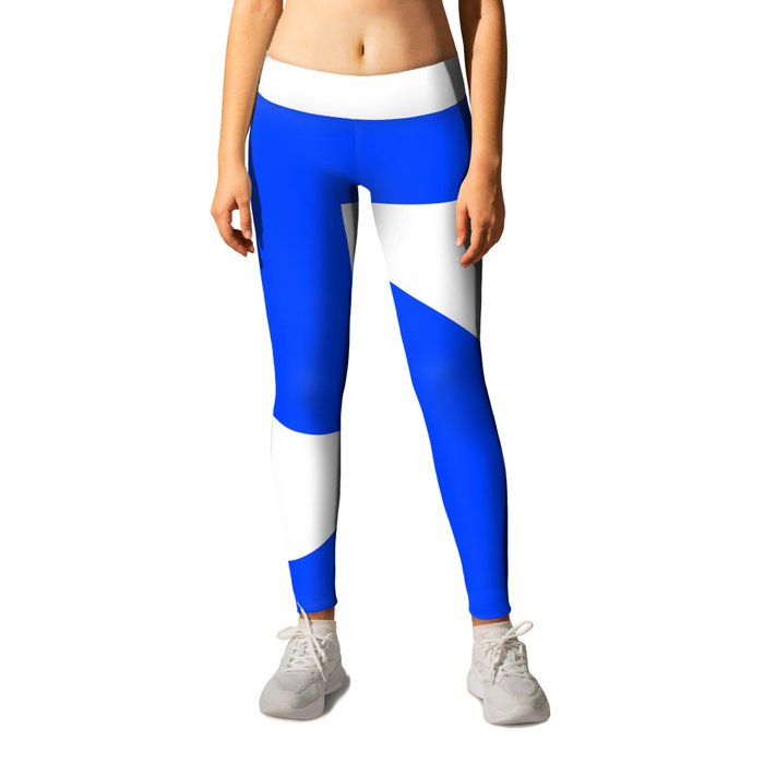 Number 5 (Blue & White) Leggings