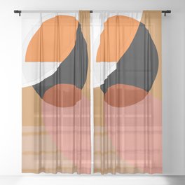Abstract 2020 005 Sheer Curtain