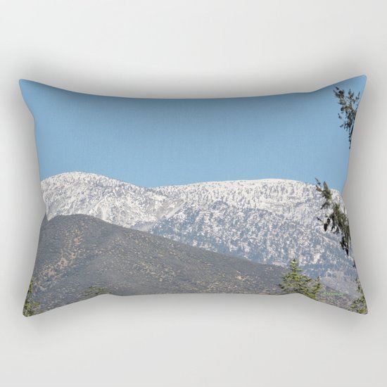 Southern California Snow Tease Rectangular Pillow