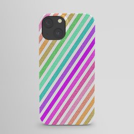 StripeS Bright & Colorful Pixels iPhone Case